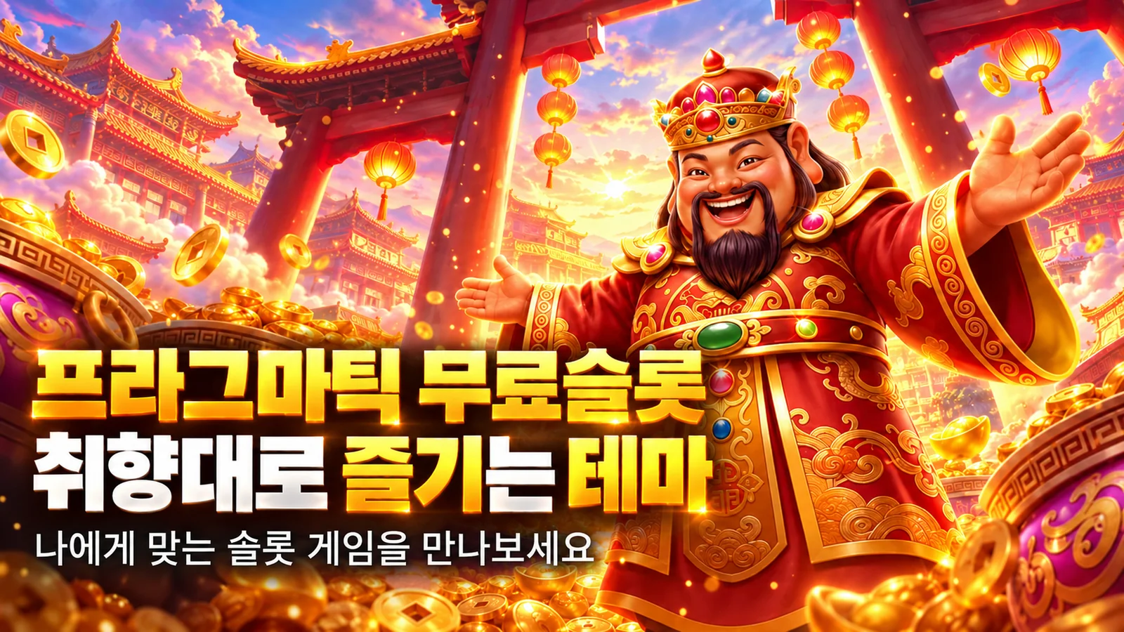 프라그마틱 무료슬롯 - 취향대로 즐기는 테마 (재물신 테마)